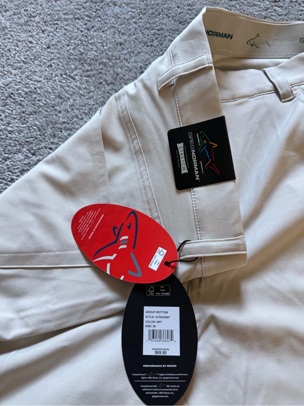 Greg Norman golf shorts size 36 NWT - Picture 3 of 4